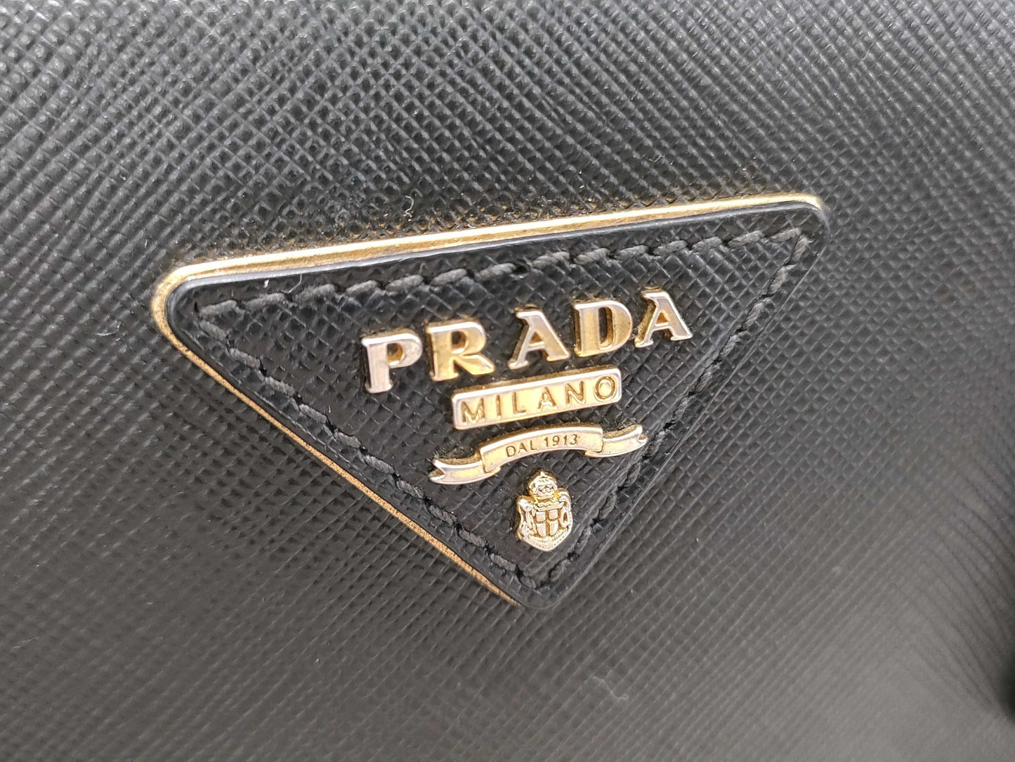 PRADA Galilea 2-way bag in Saffiano 1BA274 Black