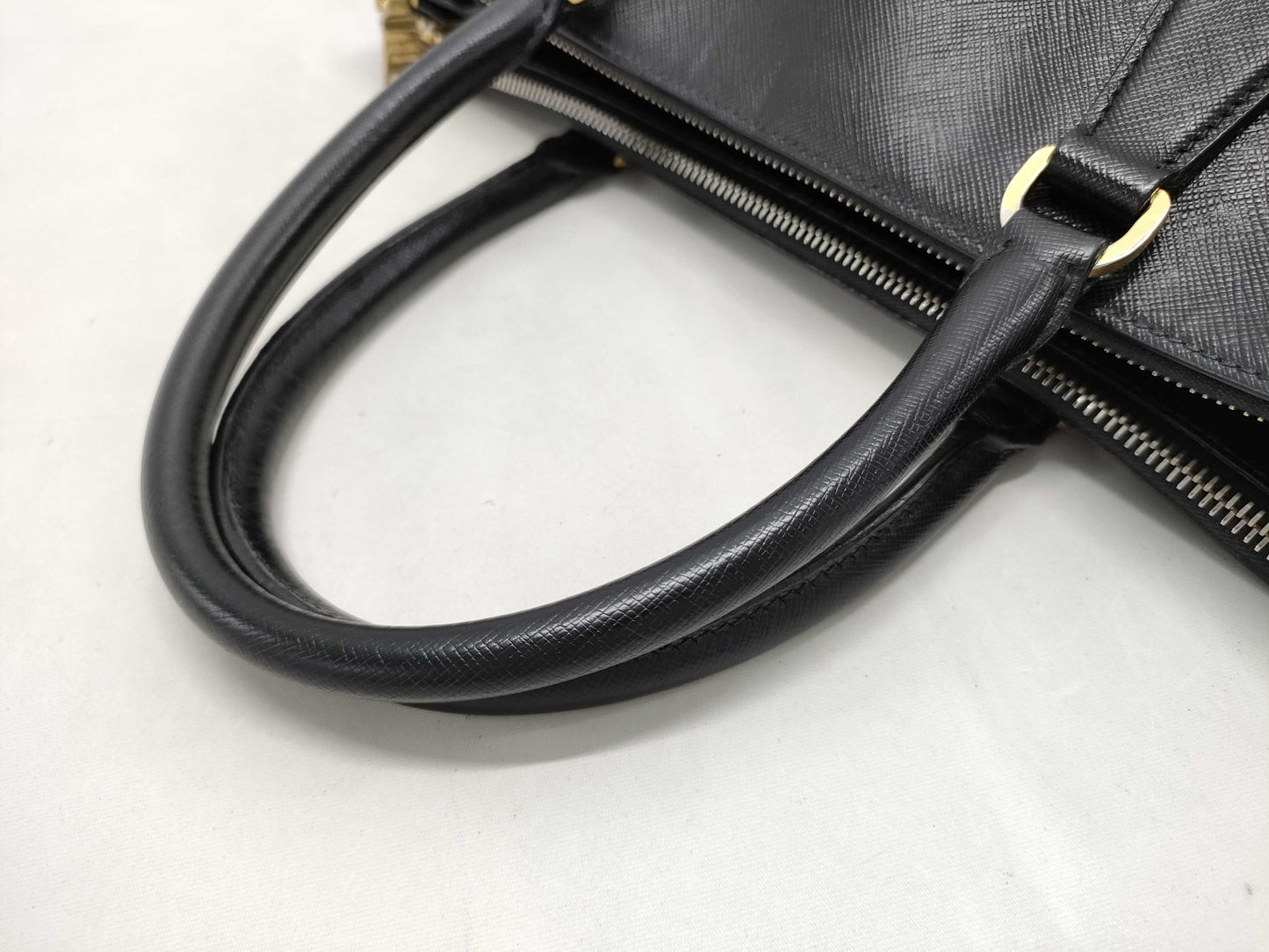 PRADA Galilea 2-way bag in Saffiano 1BA274 Black