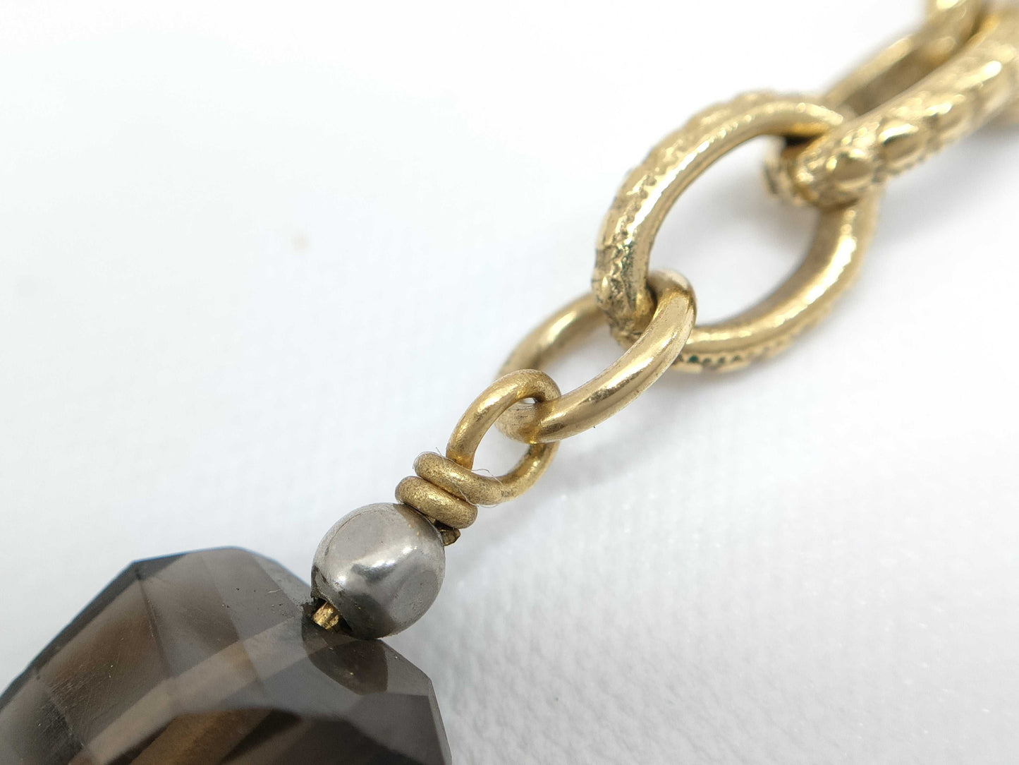 CHANEL Coco Color Stone Gold Long Necklace 11A Necklace