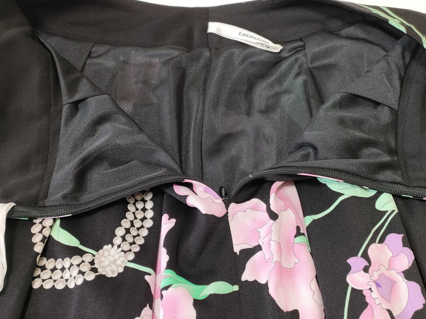 LEONARD Leonard Cancan Floral Print Skirt