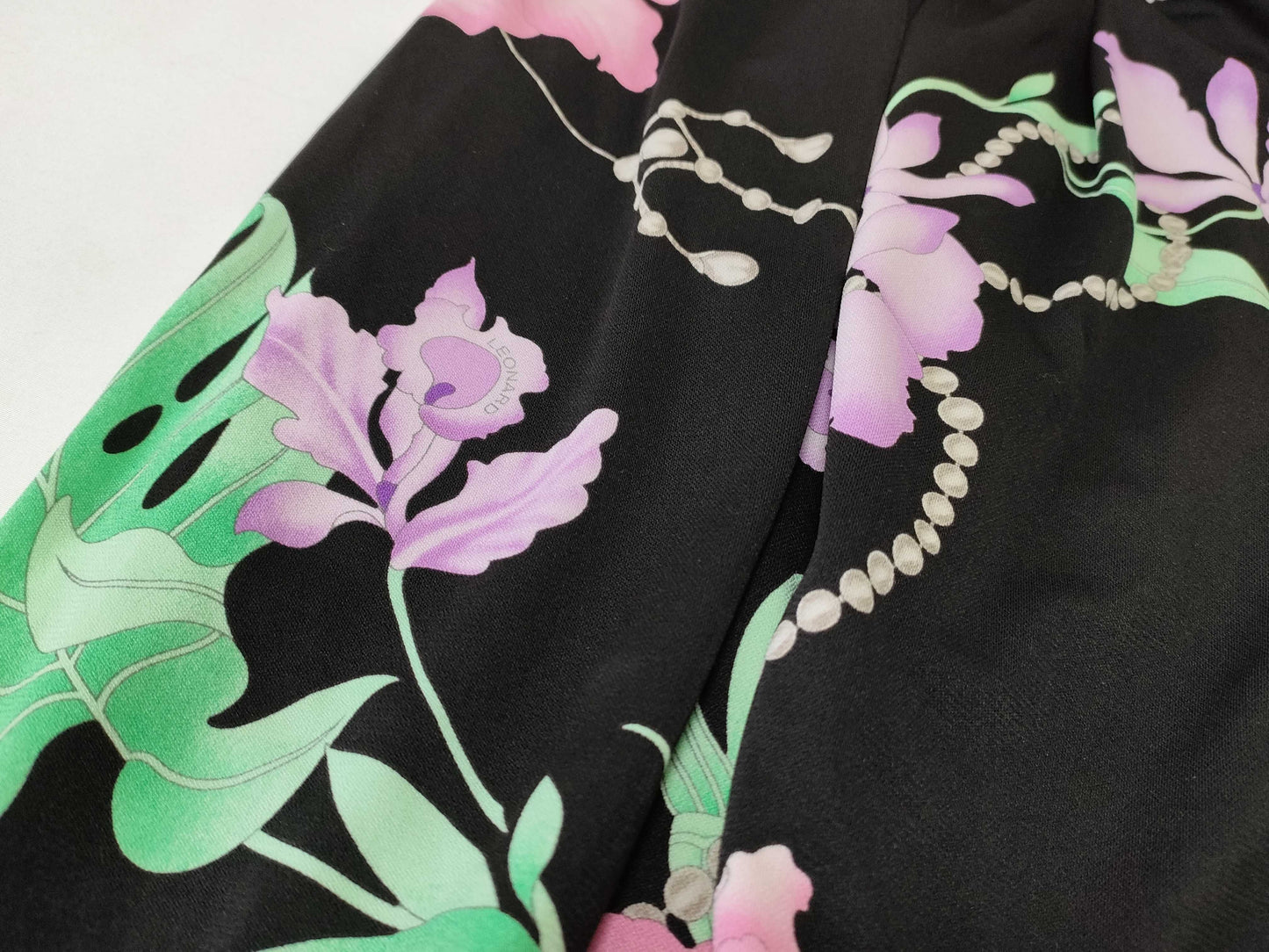 LEONARD Leonard Cancan Floral Print Skirt