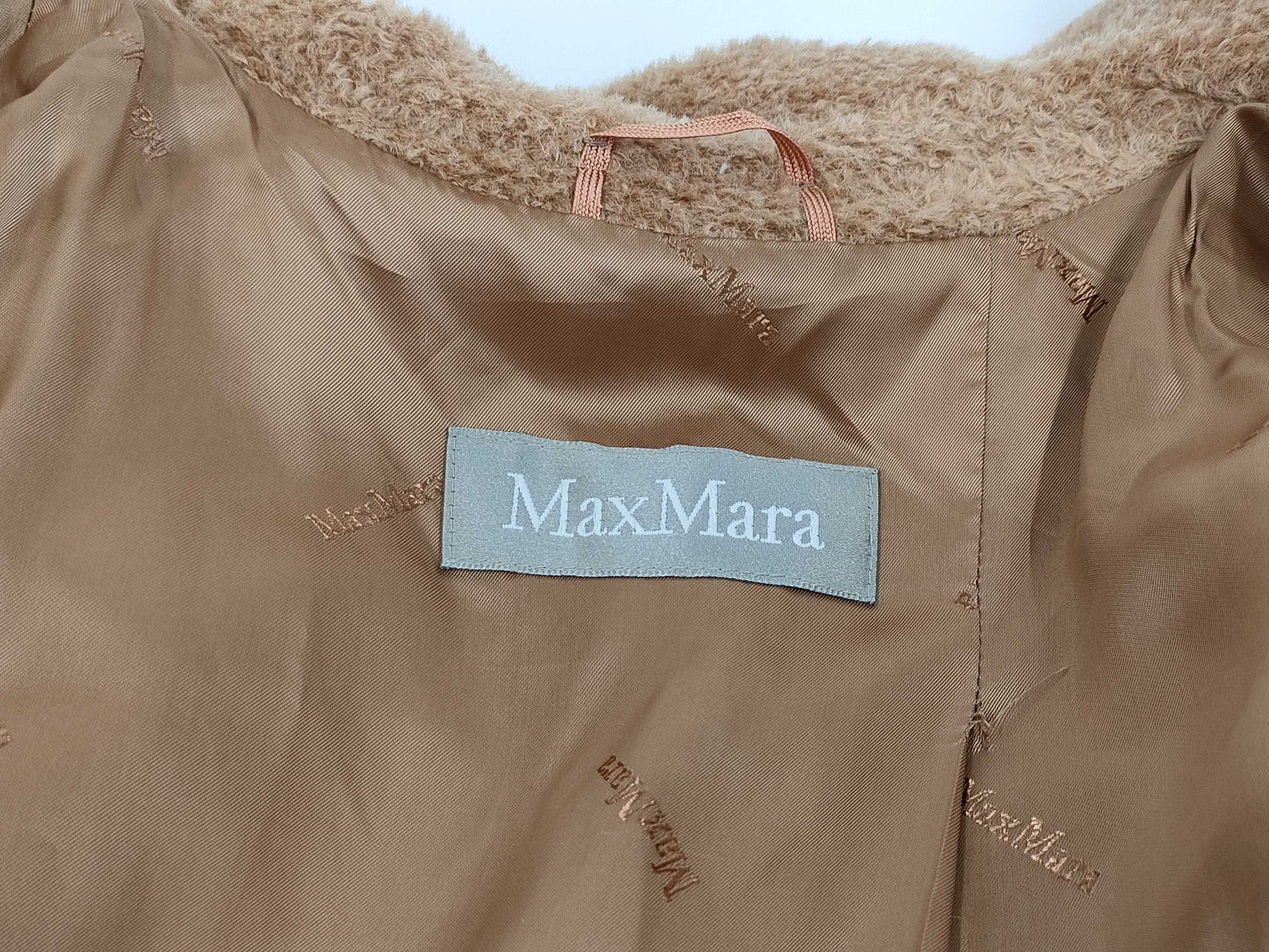 MaxMara OTS Alpaca Virgin Wool Teddy Coat, Size 40