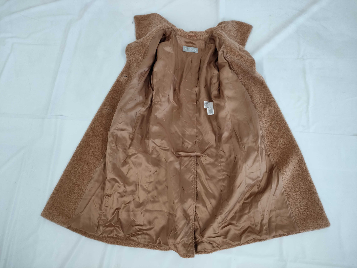MaxMara OTS Alpaca Virgin Wool Teddy Coat, Size 40