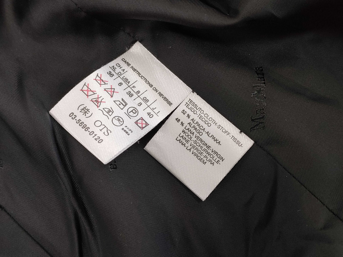 MaxMara OTS Alpaca Virgin Wool Teddy Coat, Size 40