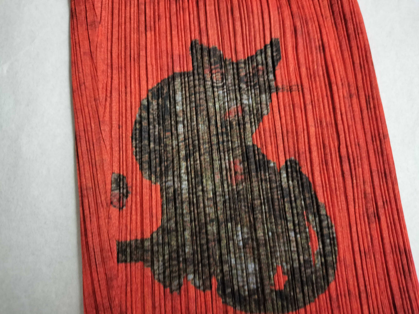 Pleats Please Tiger Cat Korean Folk Art Folk Painting Tiger Cat Pants
