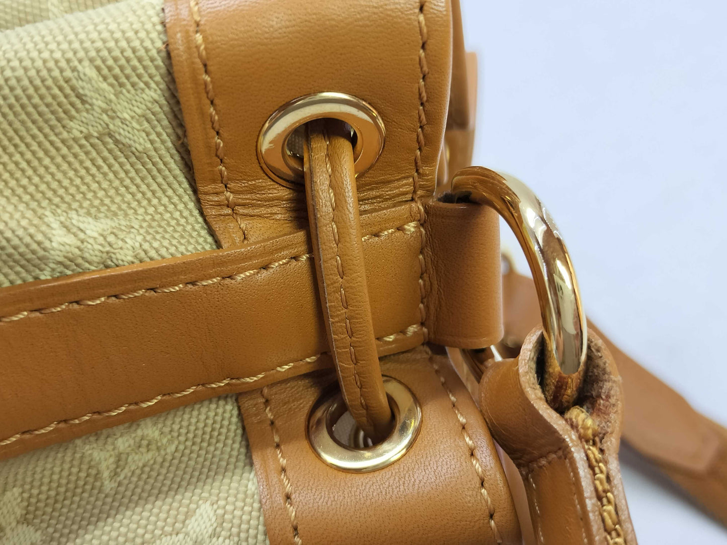 LOUIS VUITTON Monogram Mini-Lan Louis Vuitton Mini-Lan Noelie Shoulder Bag