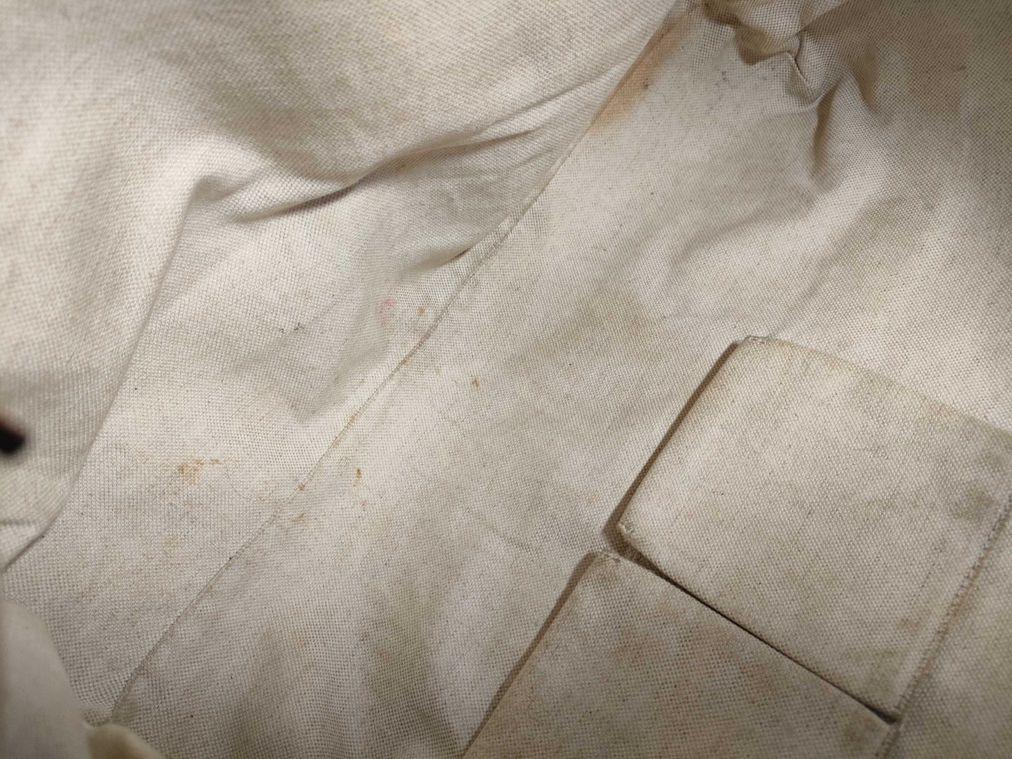 GUCCI GG Canvas Bamboo Leather Tote Bag