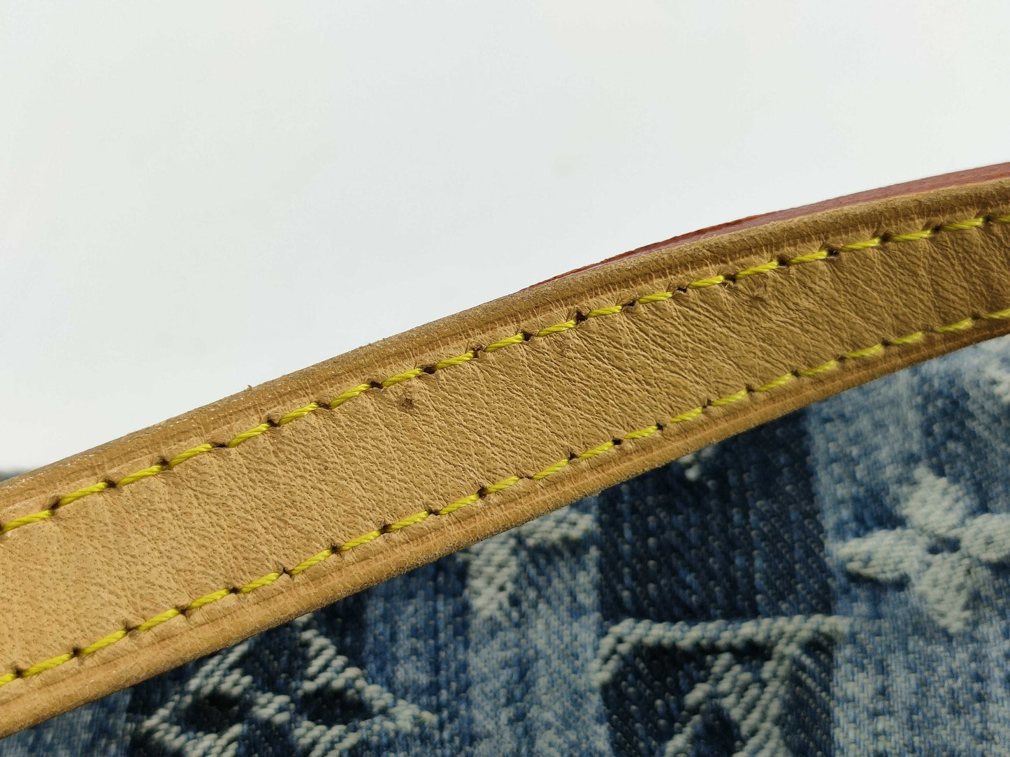 LOUIS VUITTON RFID verification failed. SR1006 Monogram Denim LOUIS VUITTON Mini Pretty Layé Shoulder Bag M95333 Monogram Denim SR1006 Shoulder Bag