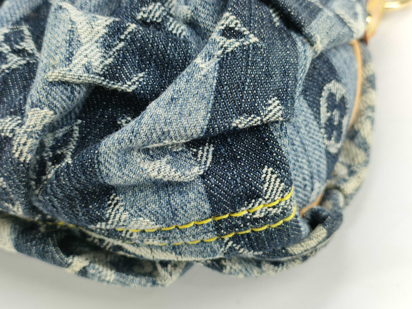 LOUIS VUITTON RFID verification failed. SR1006 Monogram Denim LOUIS VUITTON Mini Pretty Layé Shoulder Bag M95333 Monogram Denim SR1006 Shoulder Bag