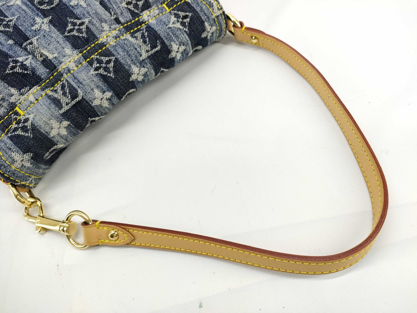 LOUIS VUITTON RFID verification failed. SR1006 Monogram Denim LOUIS VUITTON Mini Pretty Layé Shoulder Bag M95333 Monogram Denim SR1006 Shoulder Bag