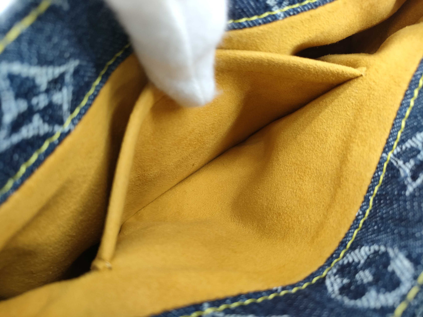 LOUIS VUITTON RFID verification failed. SR1006 Monogram Denim LOUIS VUITTON Mini Pretty Layé Shoulder Bag M95333 Monogram Denim SR1006 Shoulder Bag