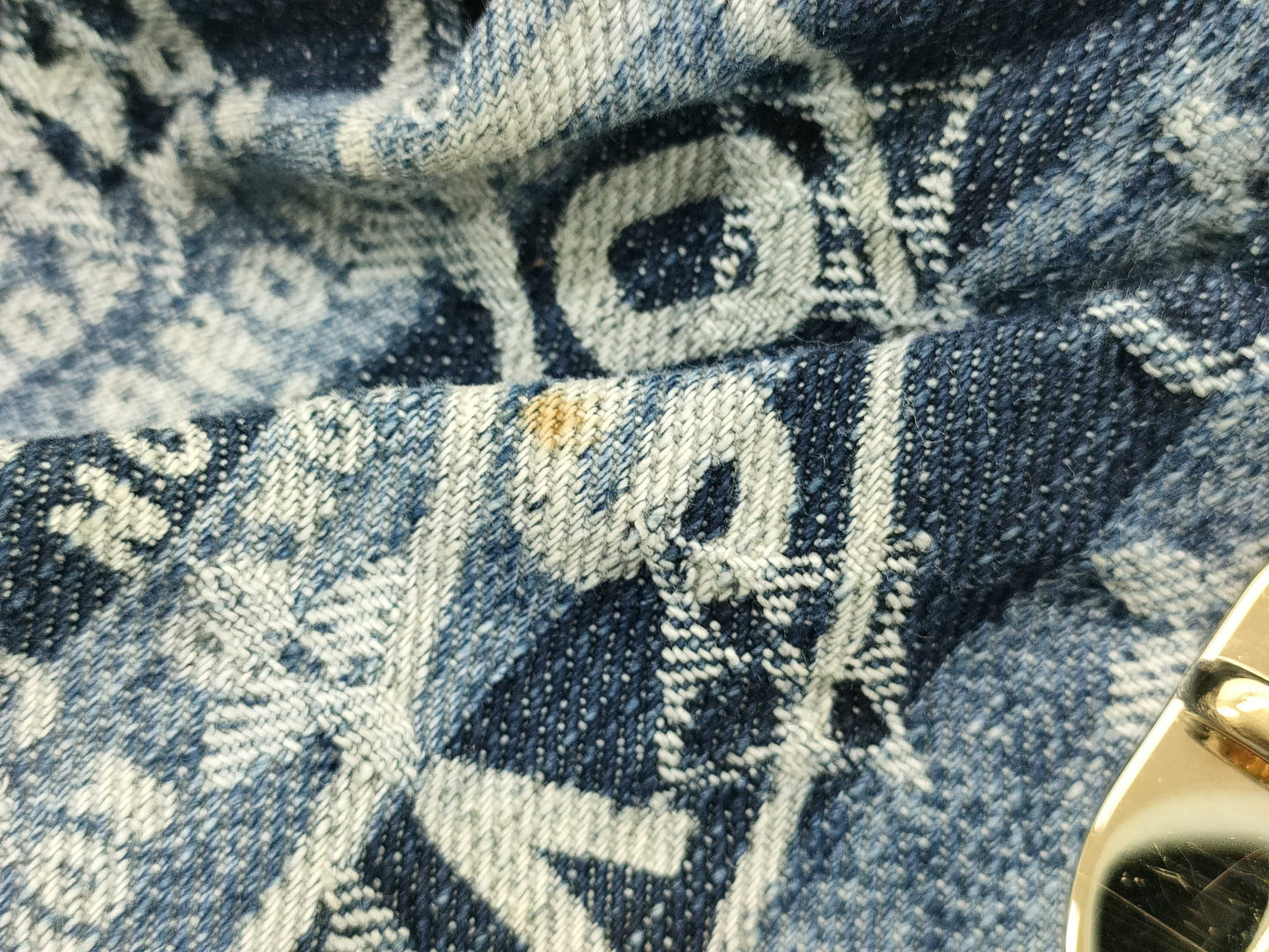 LOUIS VUITTON RFID verification failed. SR1006 Monogram Denim LOUIS VUITTON Mini Pretty Layé Shoulder Bag M95333 Monogram Denim SR1006 Shoulder Bag