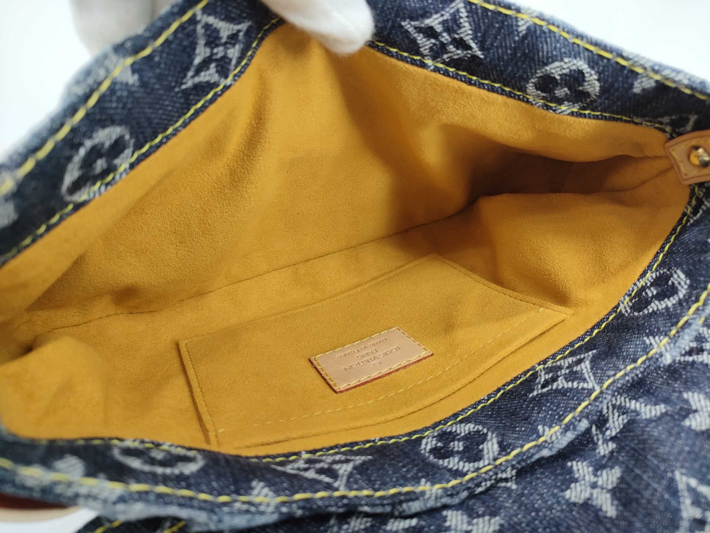 LOUIS VUITTON RFID verification failed. SR1006 Monogram Denim LOUIS VUITTON Mini Pretty Layé Shoulder Bag M95333 Monogram Denim SR1006 Shoulder Bag