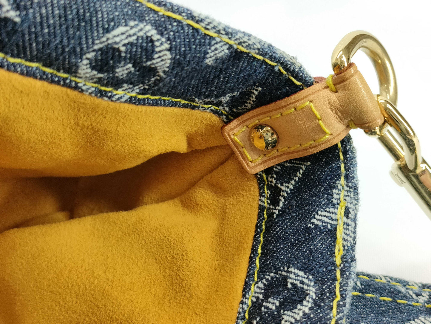 LOUIS VUITTON RFID verification failed. SR1006 Monogram Denim LOUIS VUITTON Mini Pretty Layé Shoulder Bag M95333 Monogram Denim SR1006 Shoulder Bag