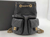 CHANEL Matelasse Backpack AS5310, Black Shiny Lambskin with Metal Serial Plate