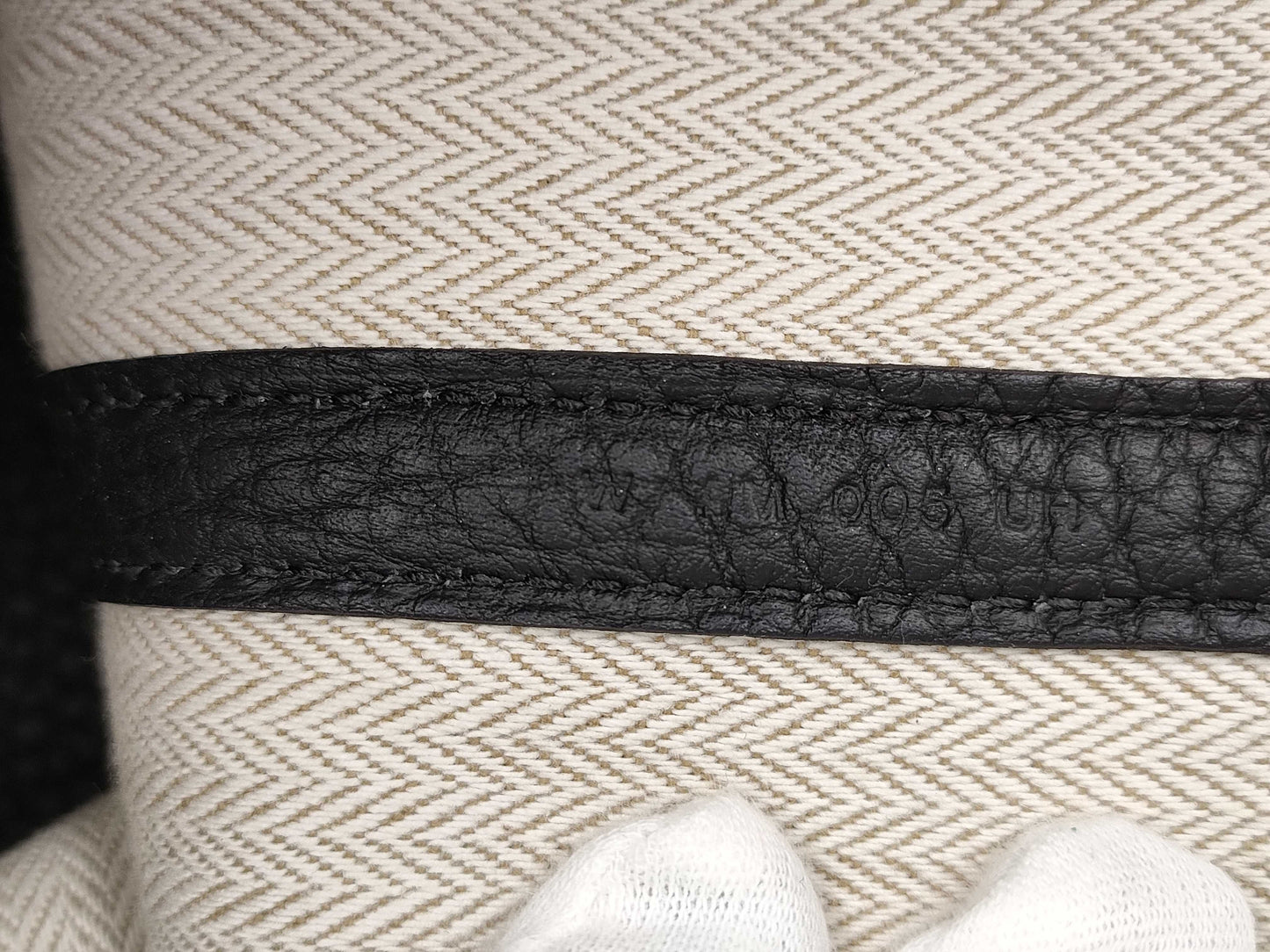 HERMES Garden Party PM Tote Bag, Negonda, Black, W Stamped