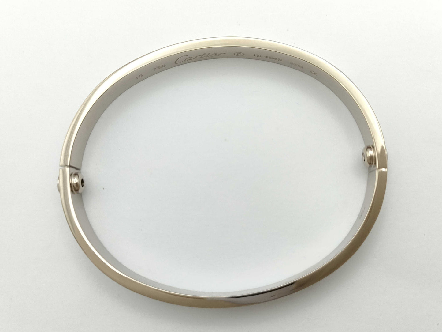 Cartier Old Model Love Bracelet #16 WG 750 30.6g Bracelet/Bangle
