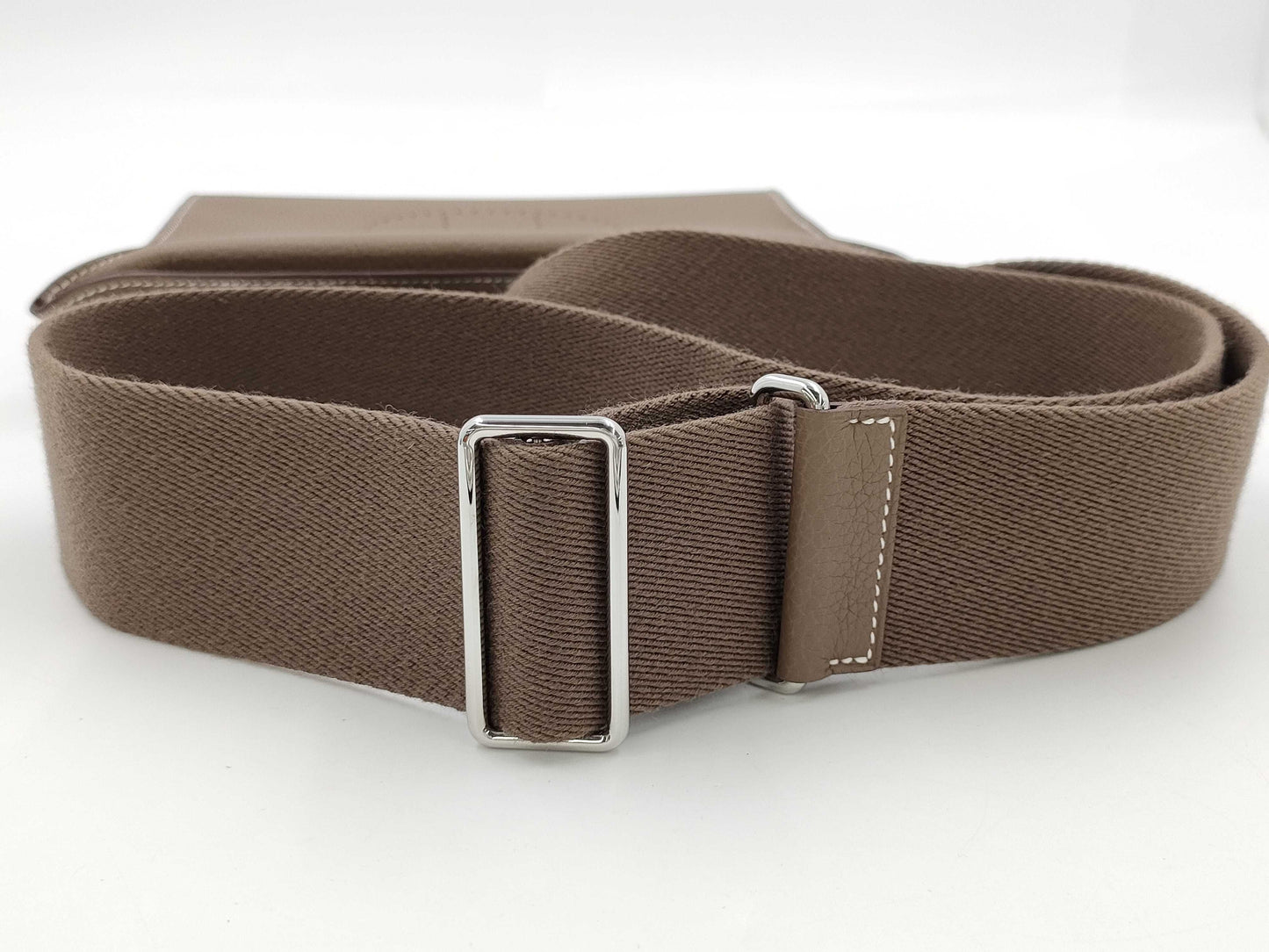 HERMES HERMES Vid Poche Shoulder Bag Etoupe Togo B Stamp Bag