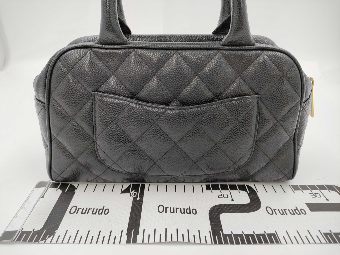 CHANEL CHANEL Matelasse Handbag A20996 Black Caviar Skin Handbag