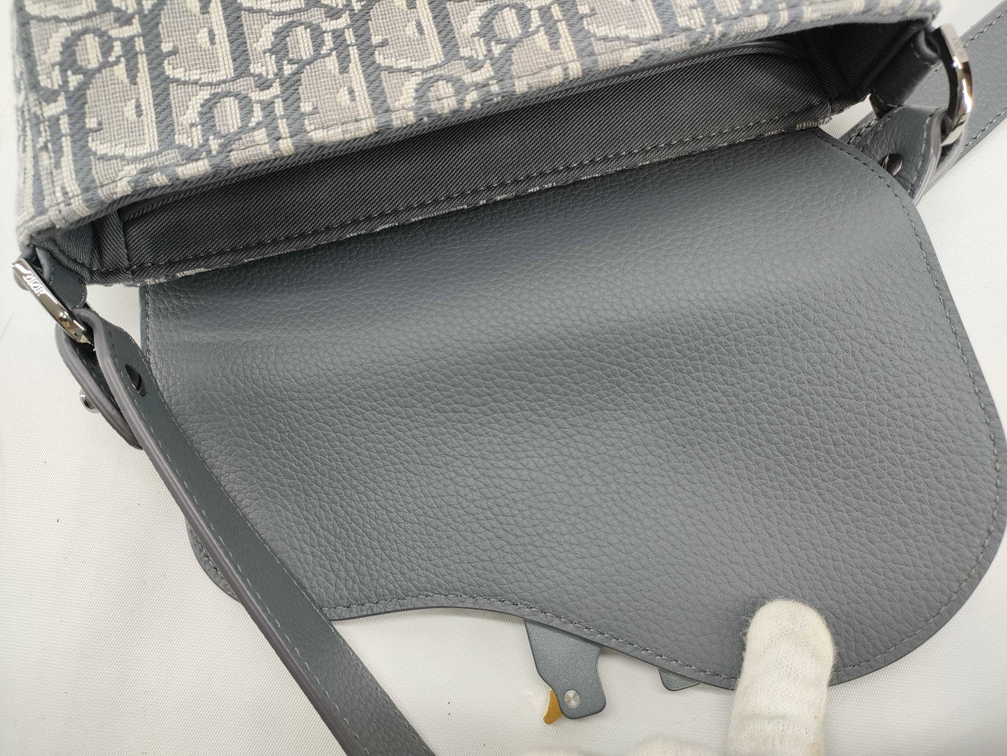 Dior DIOR Christian Dior Saddle Flap Messenger Bag Mini Shoulder Bag 2ADCA435YKS Oblique Jacquard and Grained Calfskin Shoulder Bag