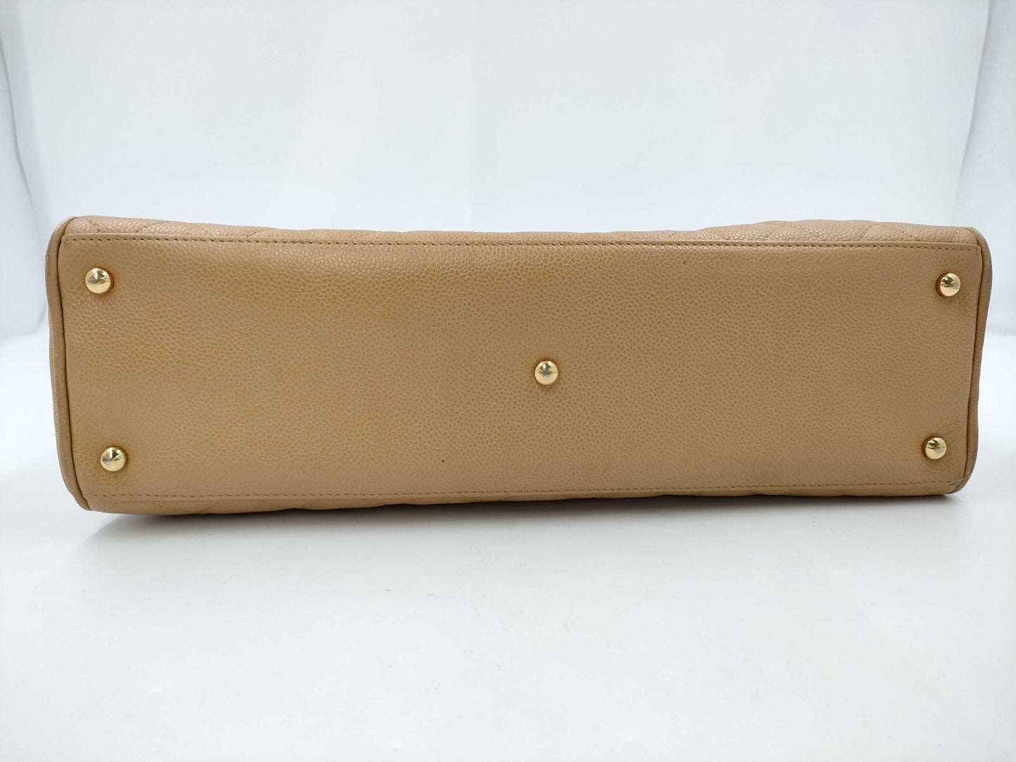 CHANEL CHANEL Matelasse Handbag A20997 Caviar Skin Beige 9 Series Handbag