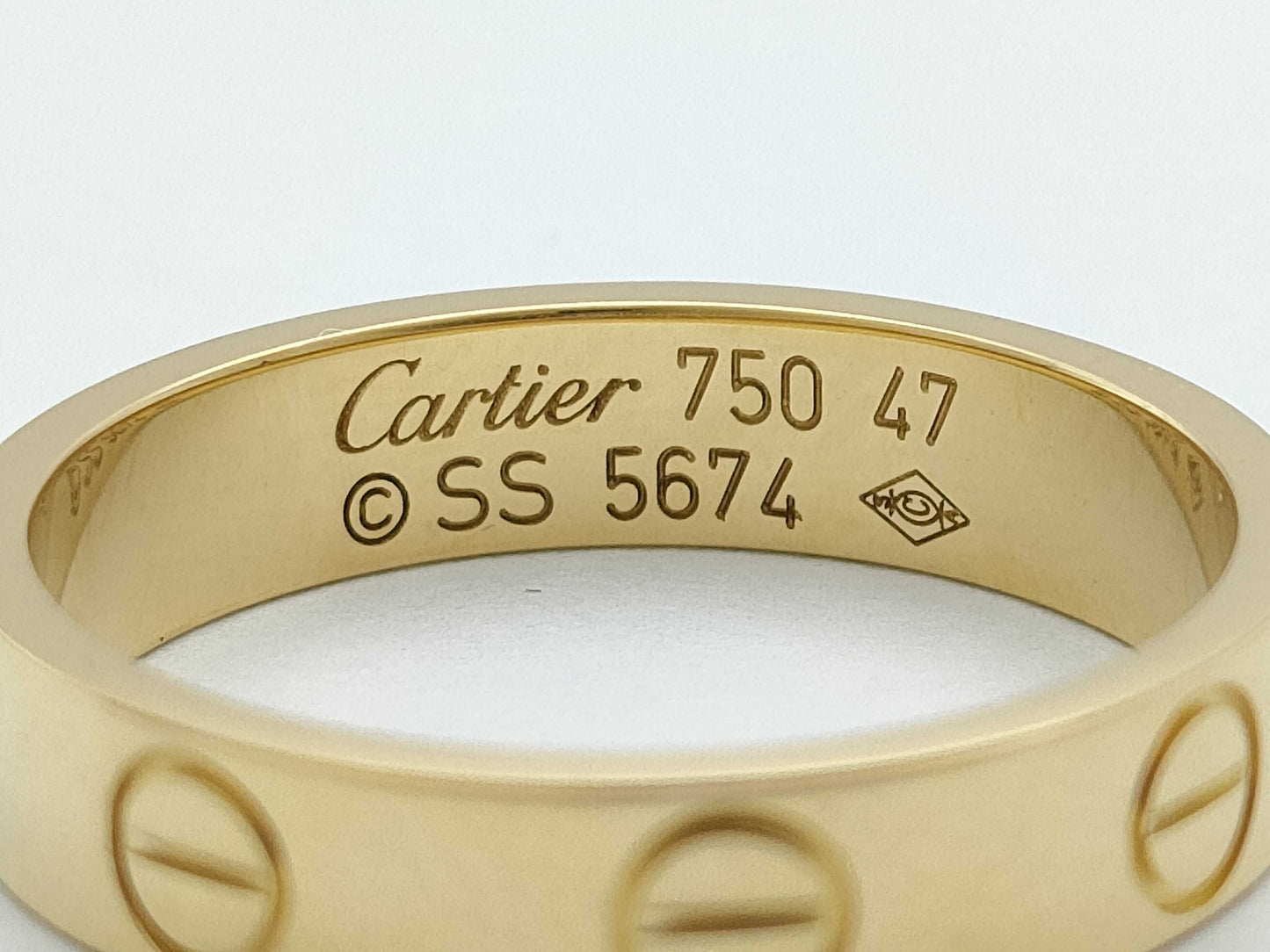 Cartier Mini Love #47 Yellow Gold 750 2.8g Ring