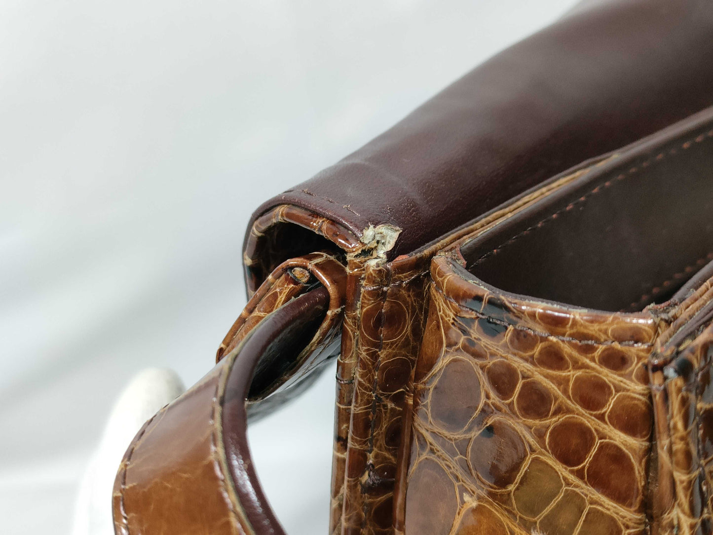 Crocodile bag handbag