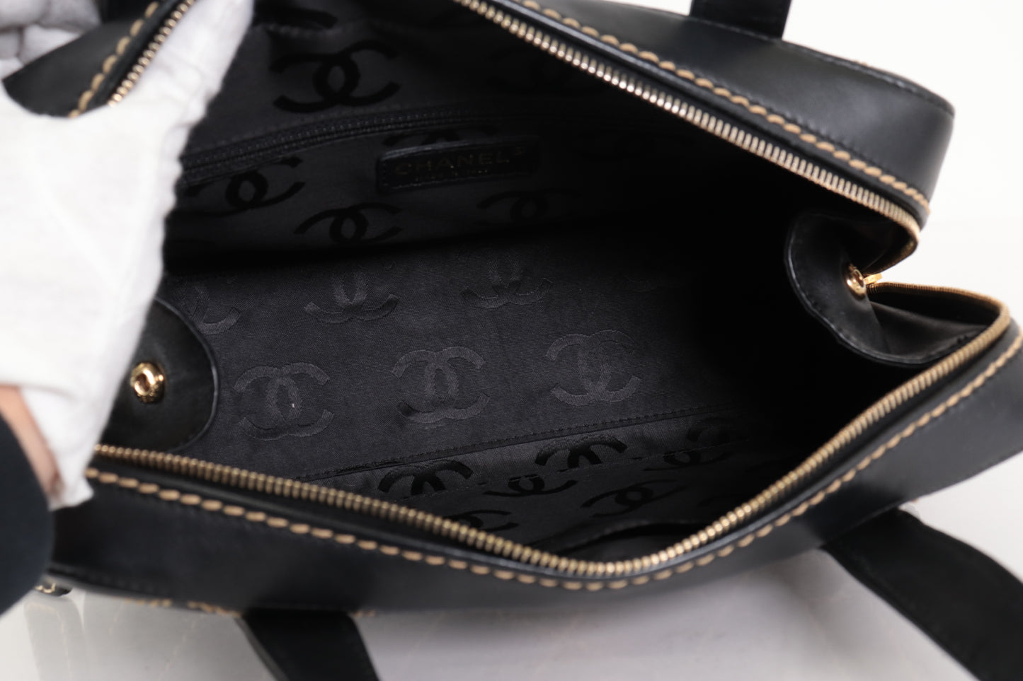 CHANEL Wild Stitch Handbag Handbag