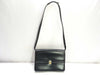 Dior Leather Shoulder Bag with Logo Hardware, Black