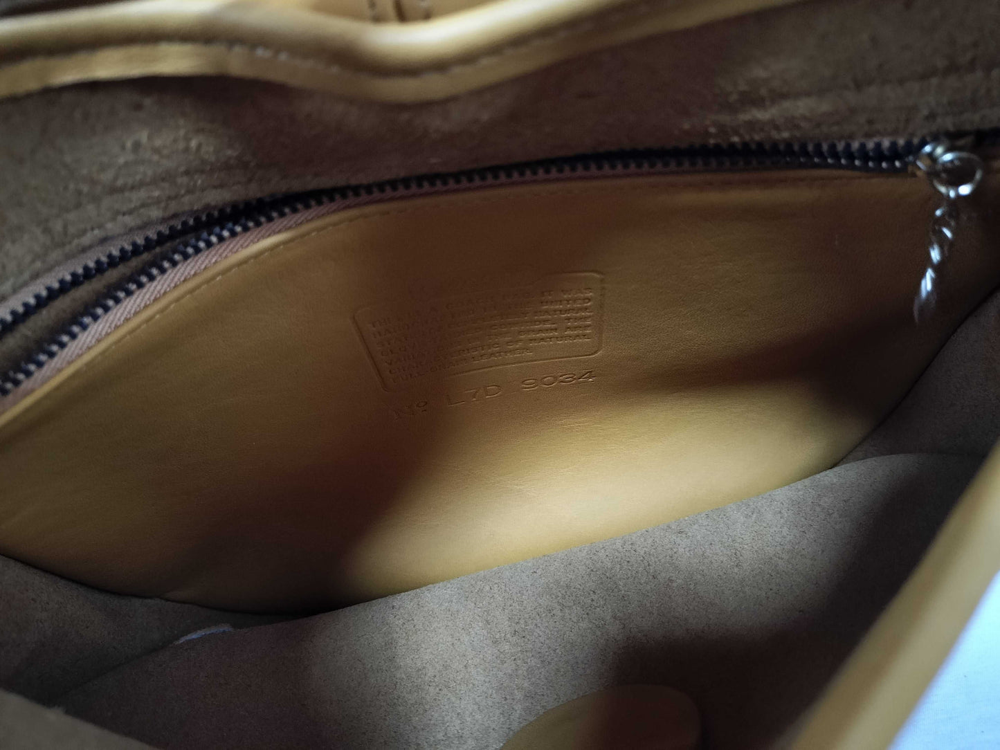 COACH Ergo Leather Yellow Shoulder Bag 9034 Shoulder Bag