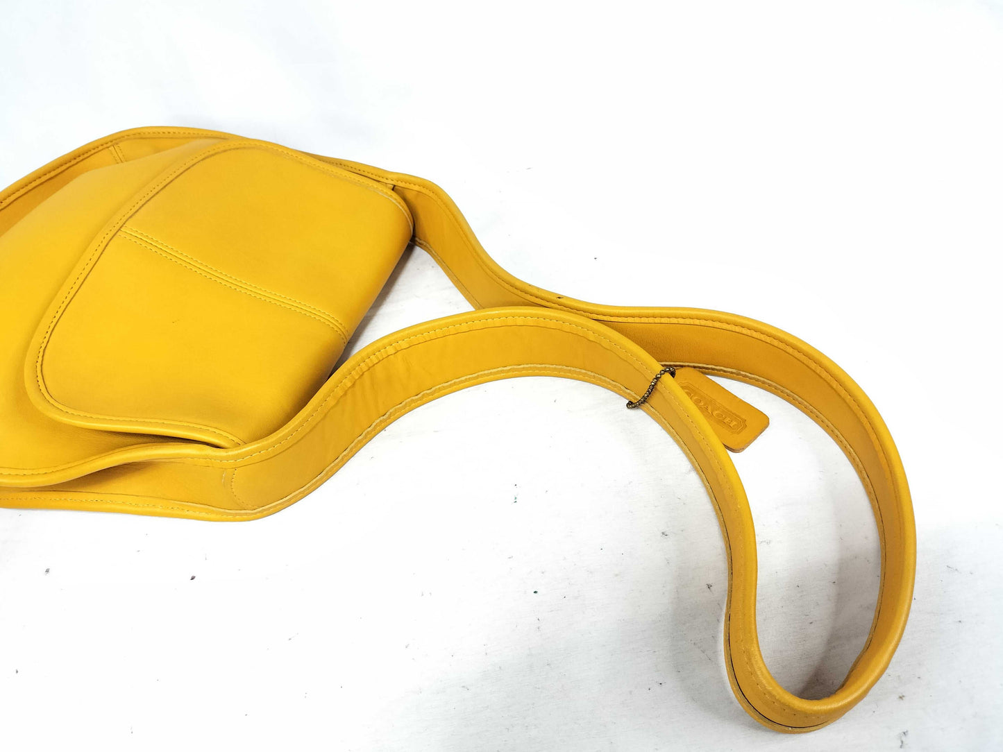 COACH Ergo Leather Yellow Shoulder Bag 9034 Shoulder Bag