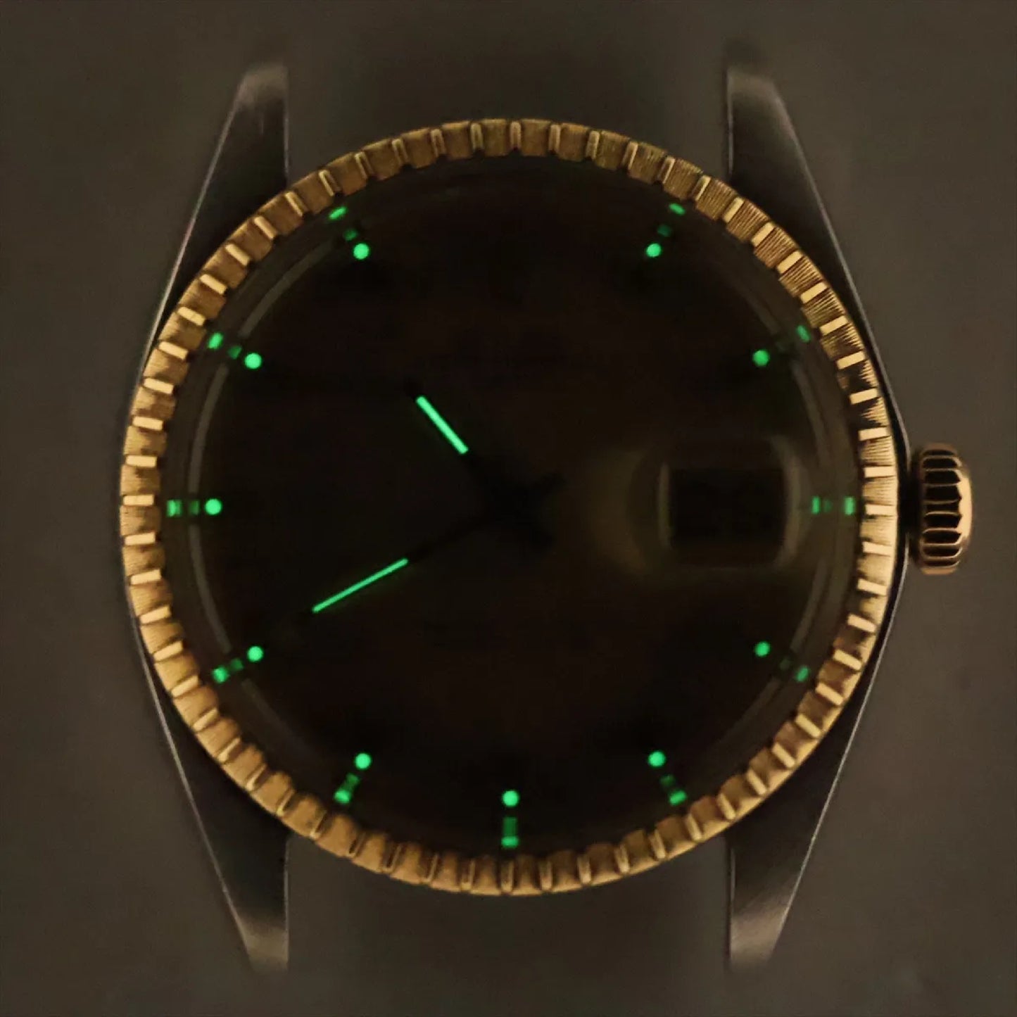 ROLEX Oyster Perpetual Date 1505 3009125 Champagne Dial Men's Watch