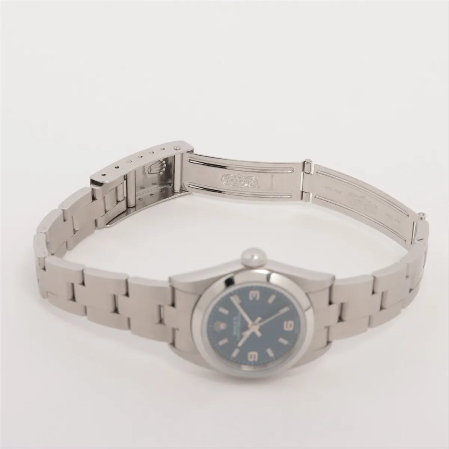 ROLEX Oyster Perpetual 76080 A892619 Blue Dial Men's Watch