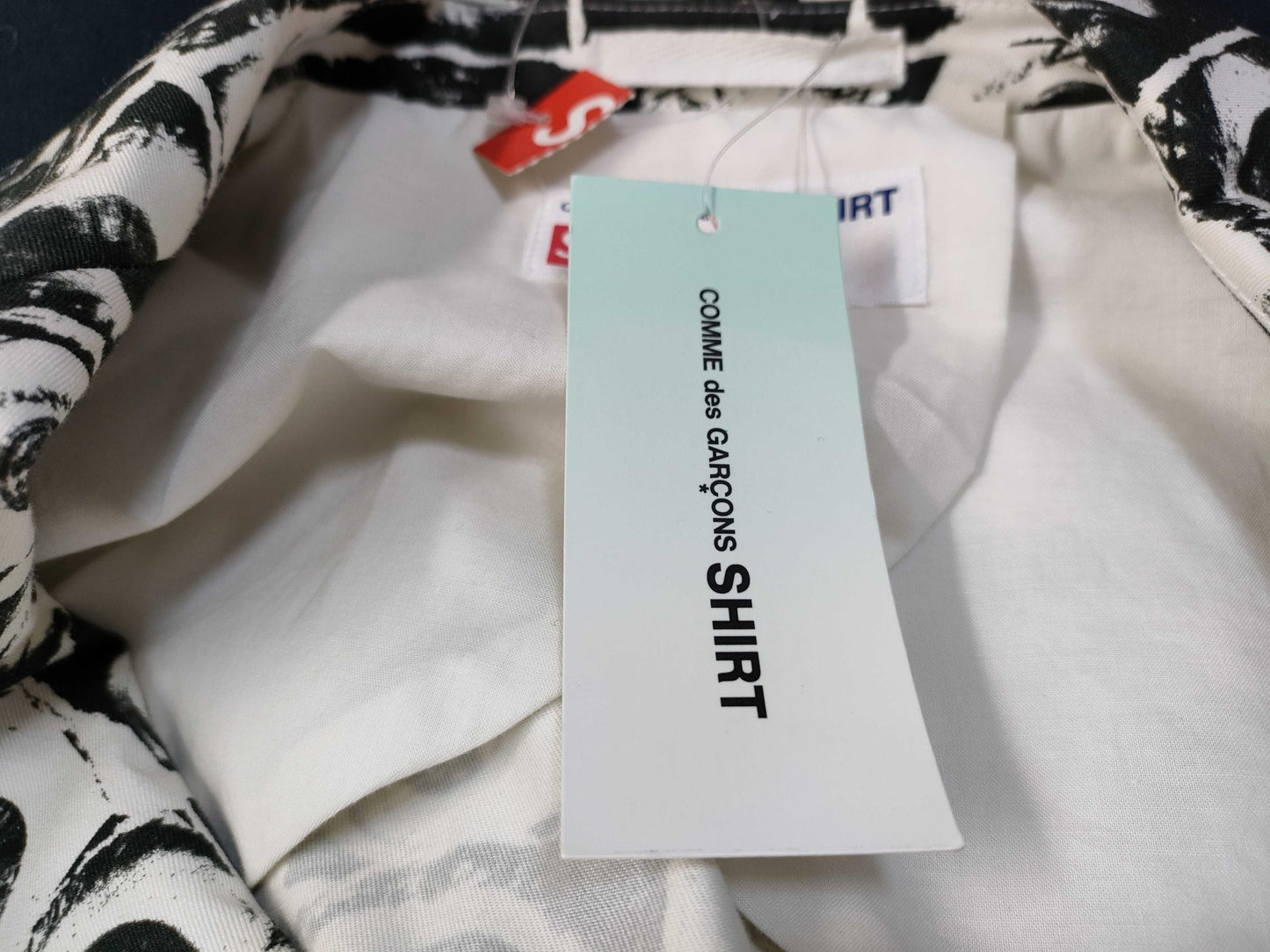 Supreme COMME GARCONS SHIRTS 17SS Eye Pattern Jacket, Size L, Unused, Stored