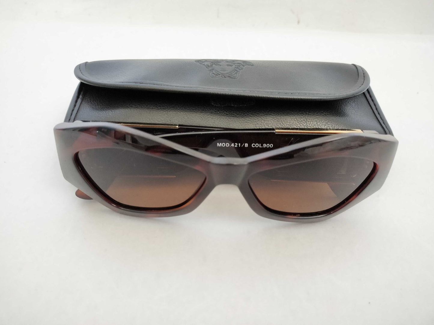 VERSACE 421/B C.900 Medusa Sunglasses, Tortoiseshell