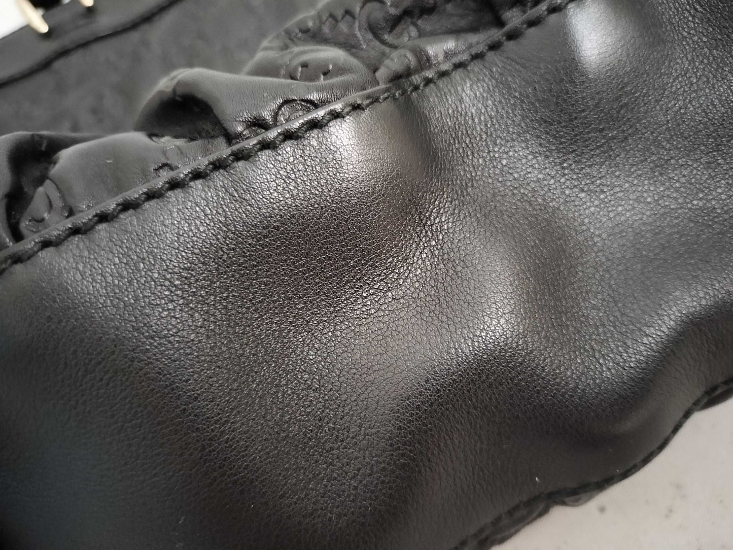 GUCCI Guccissima Leather Abby GG Pattern Handbag Tote Bag 189831