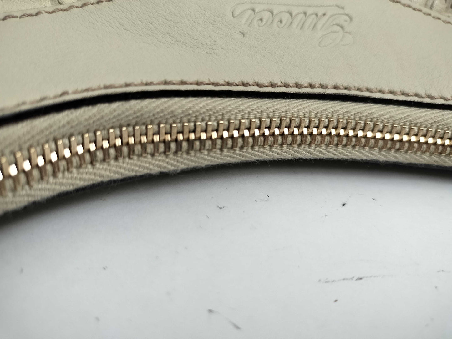 GUCCI Guccissima Leather Abby GG Pattern Handbag 190525