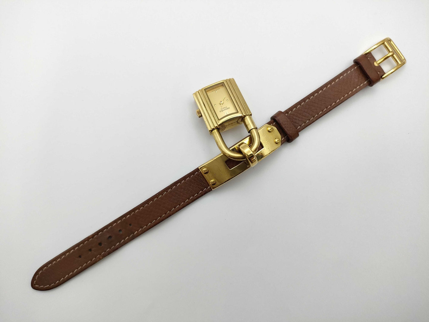 HERMES Kelly Watch 595643 Quartz Women's Watch with W Stamp