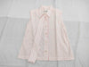 CHANEL CHANEL Sleeveless Shirt Top Striped White x Pink #38 Cotton Top