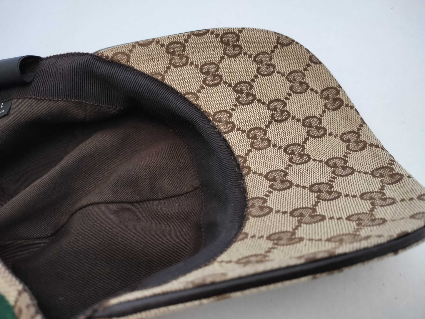 GUCCI GG Canvas Baseball Cap, Beige, #XL, Other Accessories