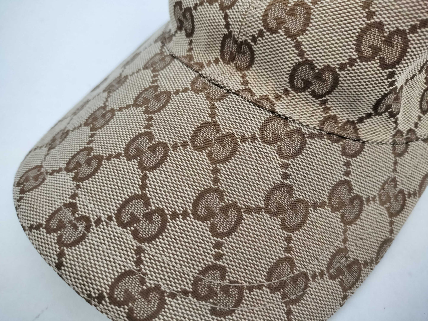 GUCCI GG Canvas Baseball Cap, Beige, #XL, Other Accessories