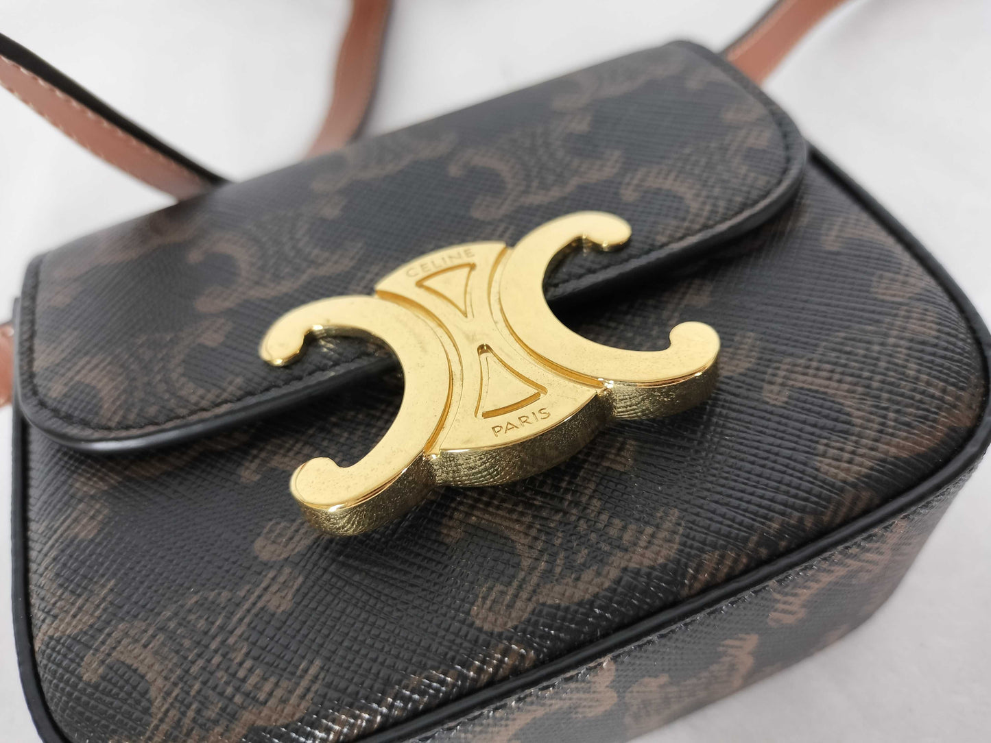 CELINE Triomphe Mini Claude Shoulder Bag