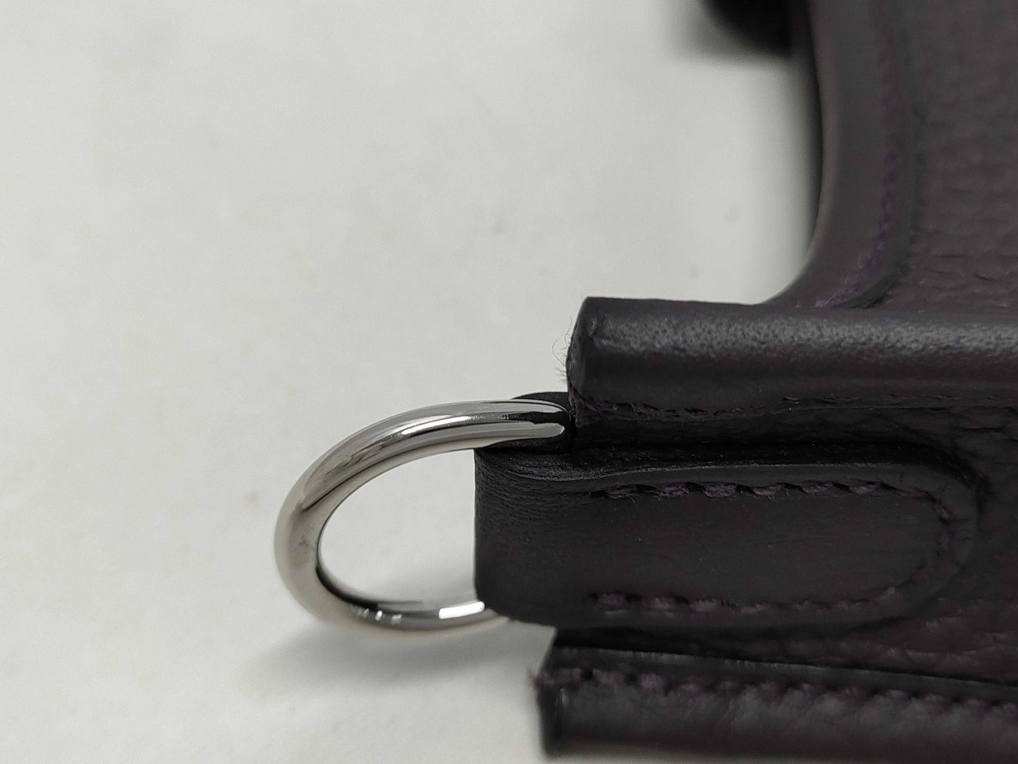 HERMES Evelyn TPM Taurillon Clemence Pur Noir W Stamped Shoulder Bag