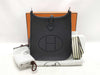 HERMES Evelyn TPM Taurillon Clemence Pur Noir W Stamped Shoulder Bag