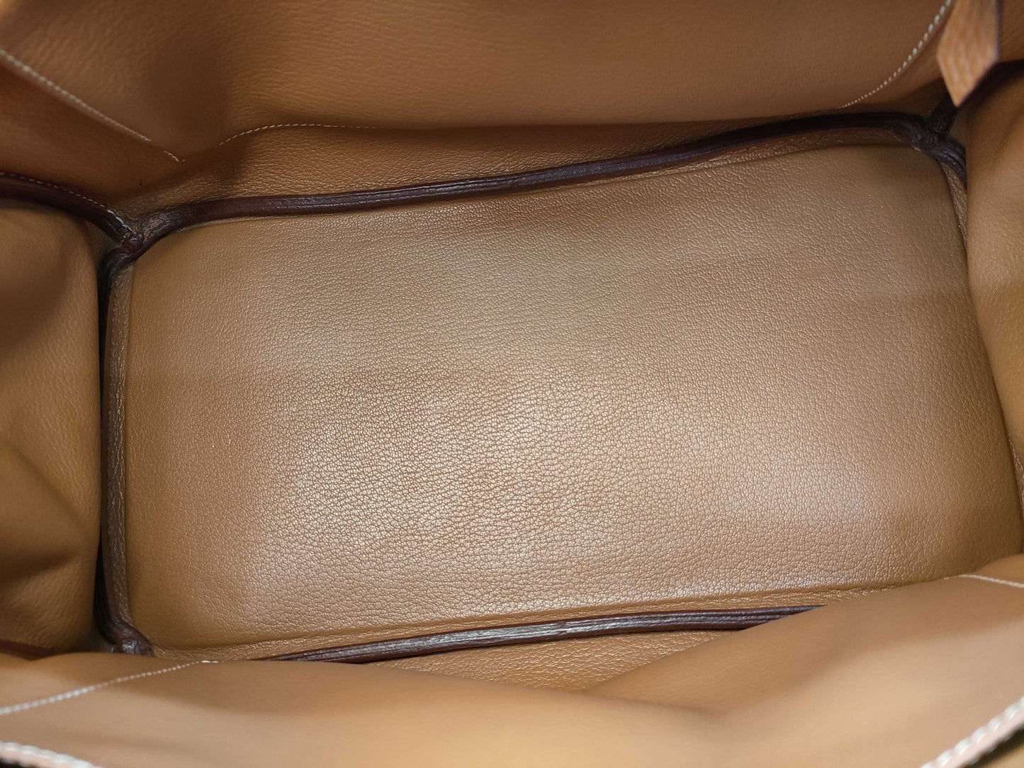 HERMES Birkin 35 Togo Gold with G Hardware and J Stamp