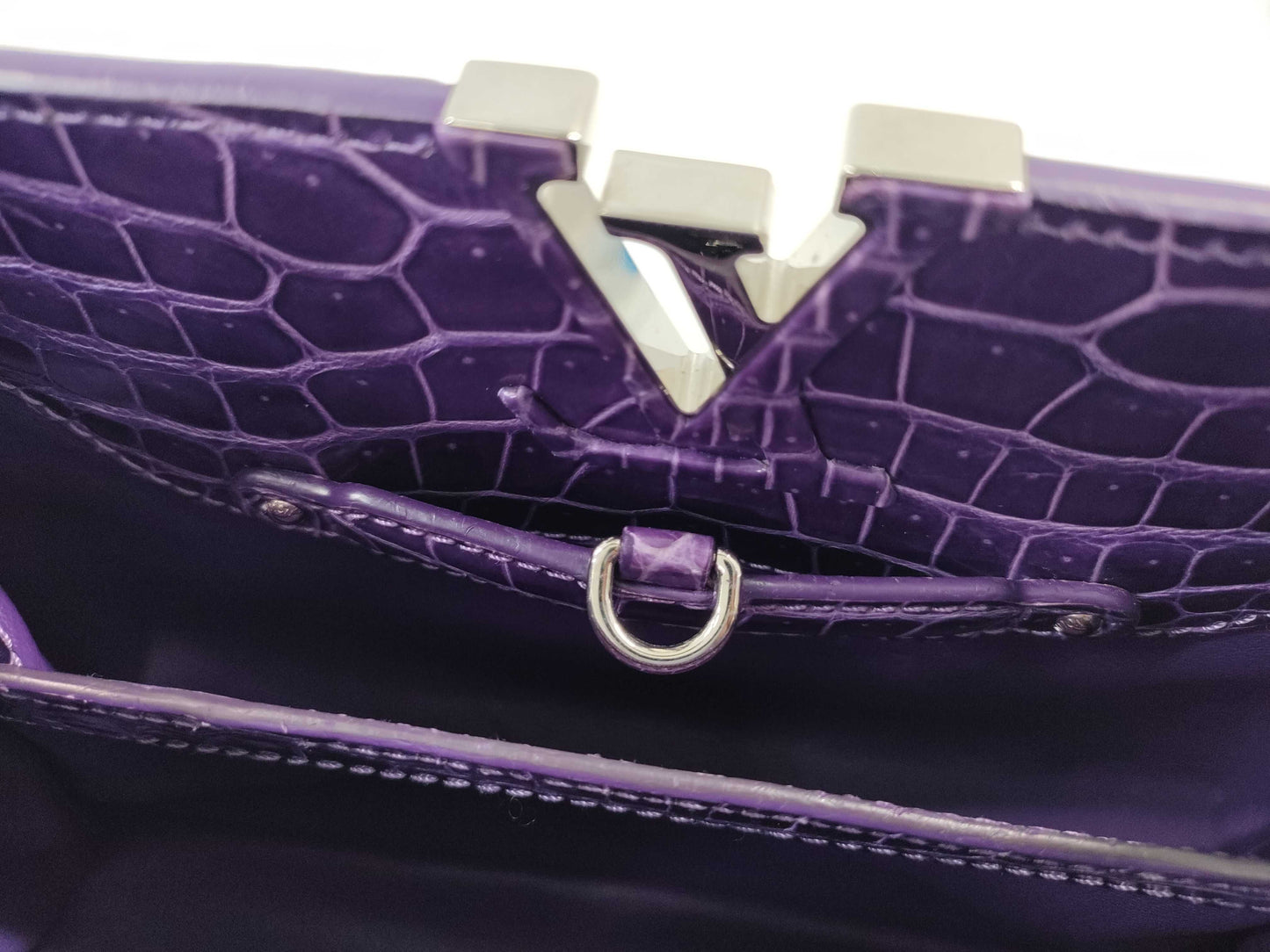 LOUIS VUITTON LV Capucines BB Crocodile AS0186 Handbag