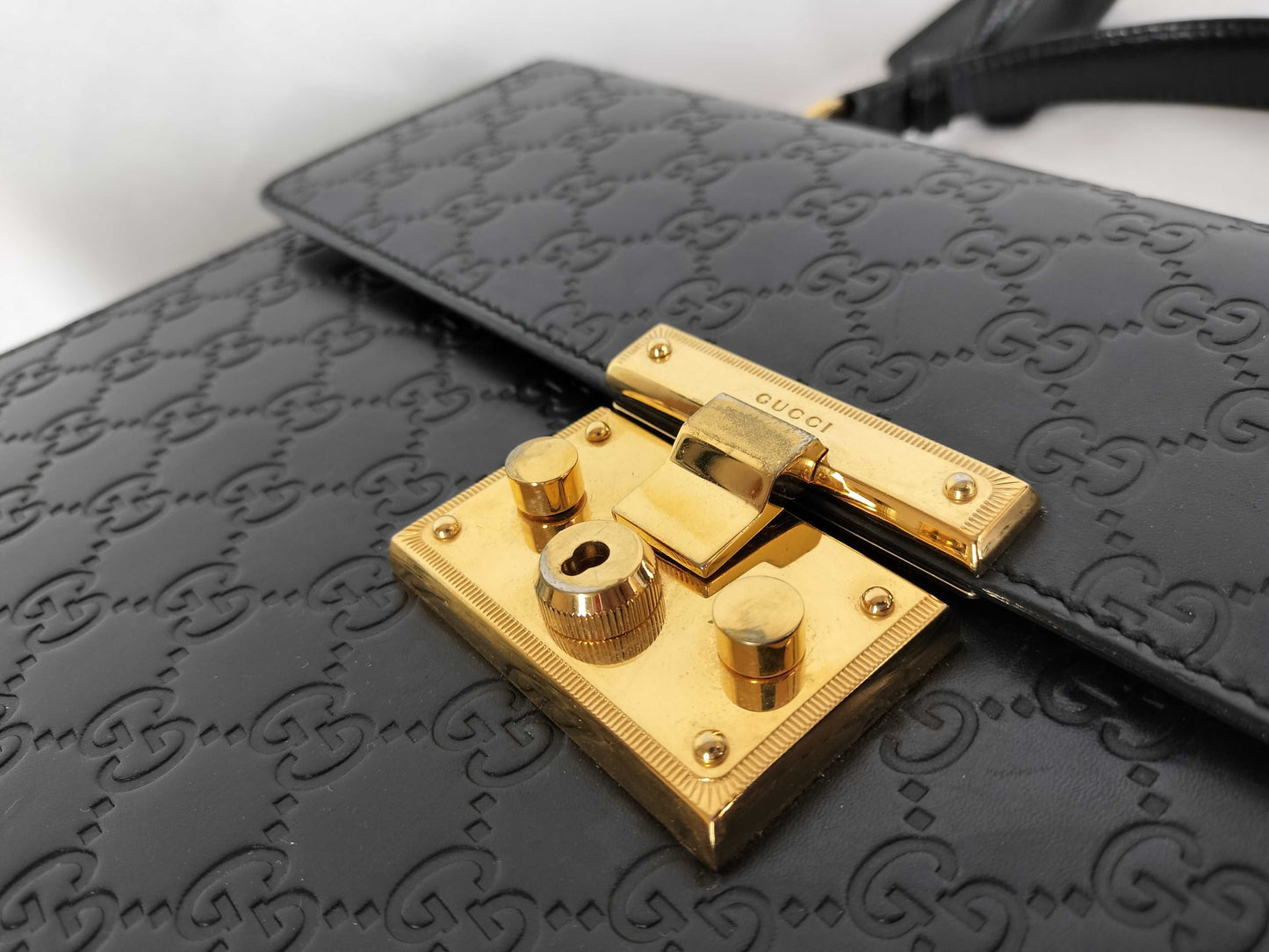 GUCCI Guccissima Ladylock 2-Way Handbag