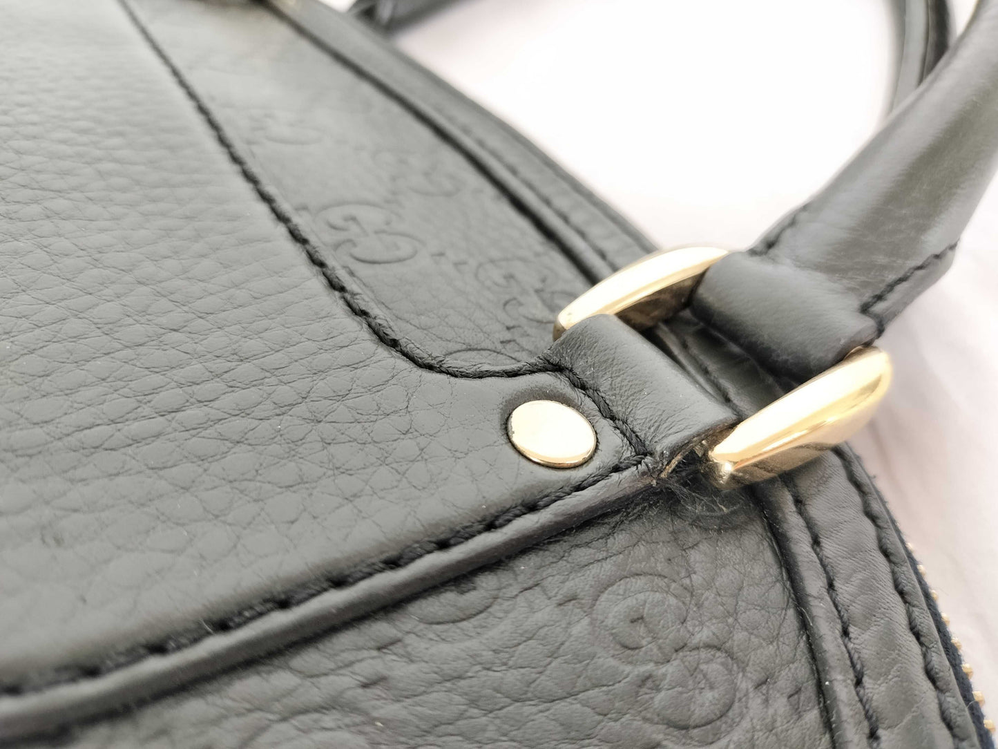 GUCCI Guccissima Horsebit Shima Handbag