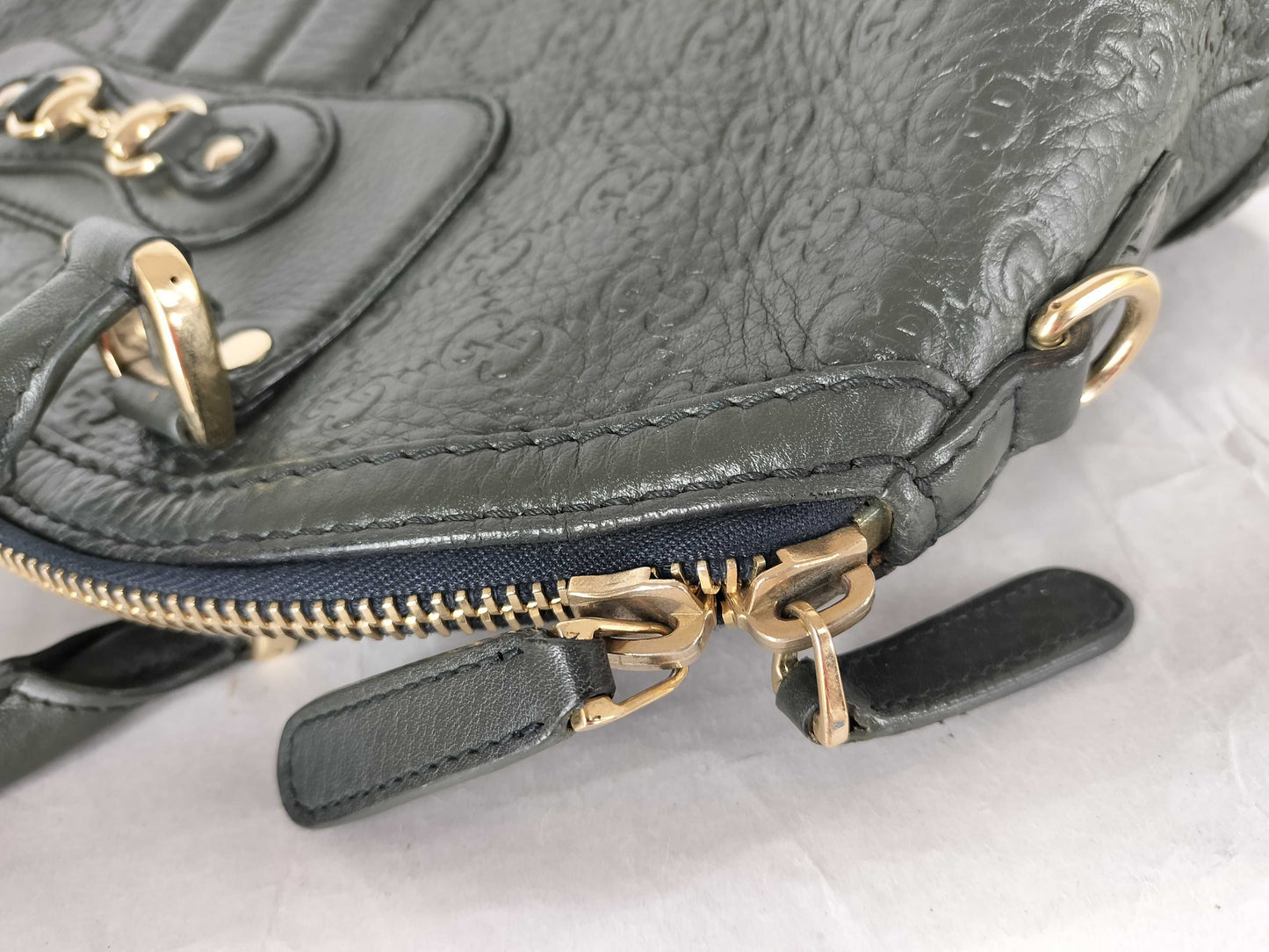GUCCI Guccissima Horsebit Shima Handbag