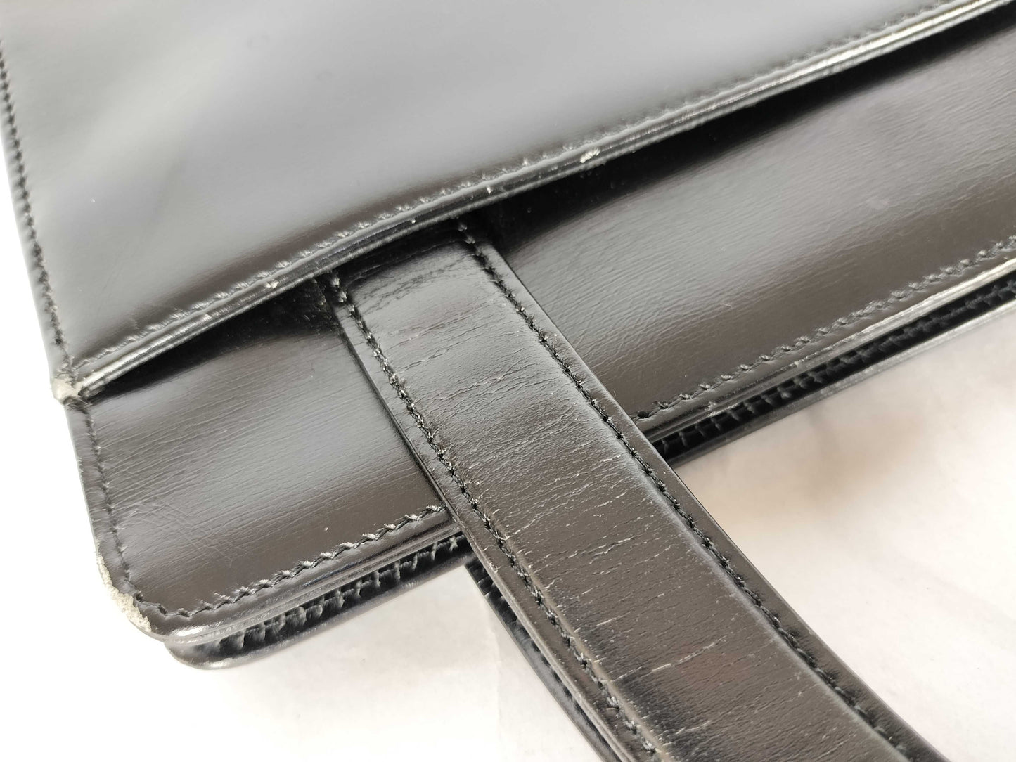 Dior Leather Handbag with Locking Hardware